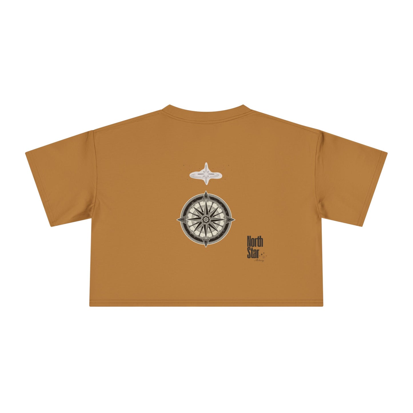 Crop Tee — "Rejection Is Redirection" Compass Graphic Inspirational Women’s Crop Tee