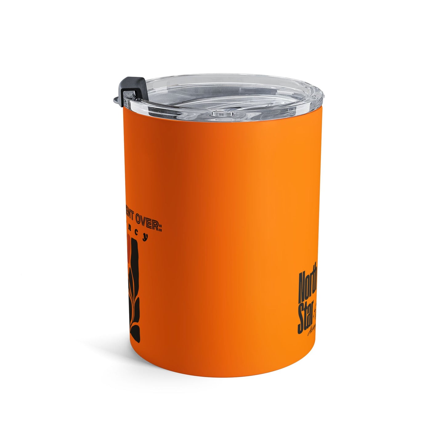 Orange 10oz Tumbler — "I Choose Alignment Over Urgency" Inspirational Travel Mug