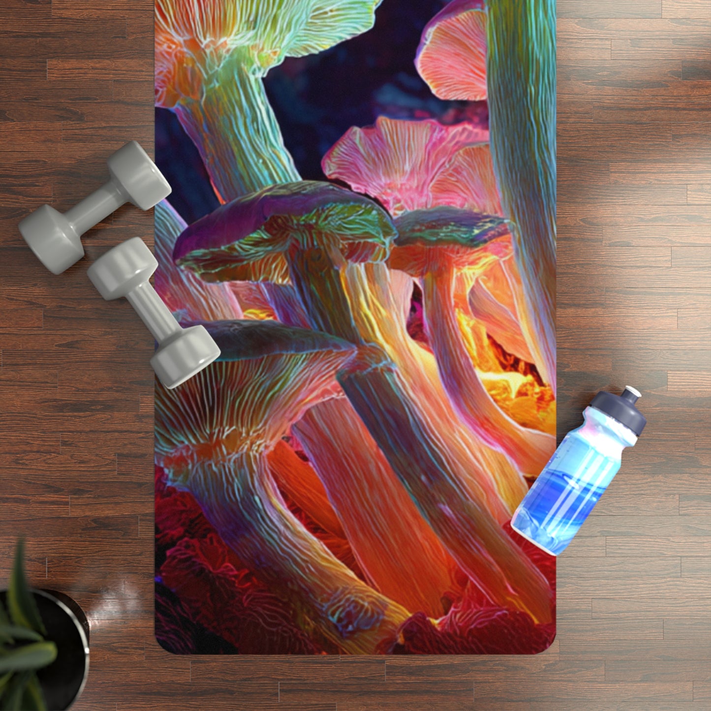 Mushy Mat Trippy Floral Rubber Yoga Mat