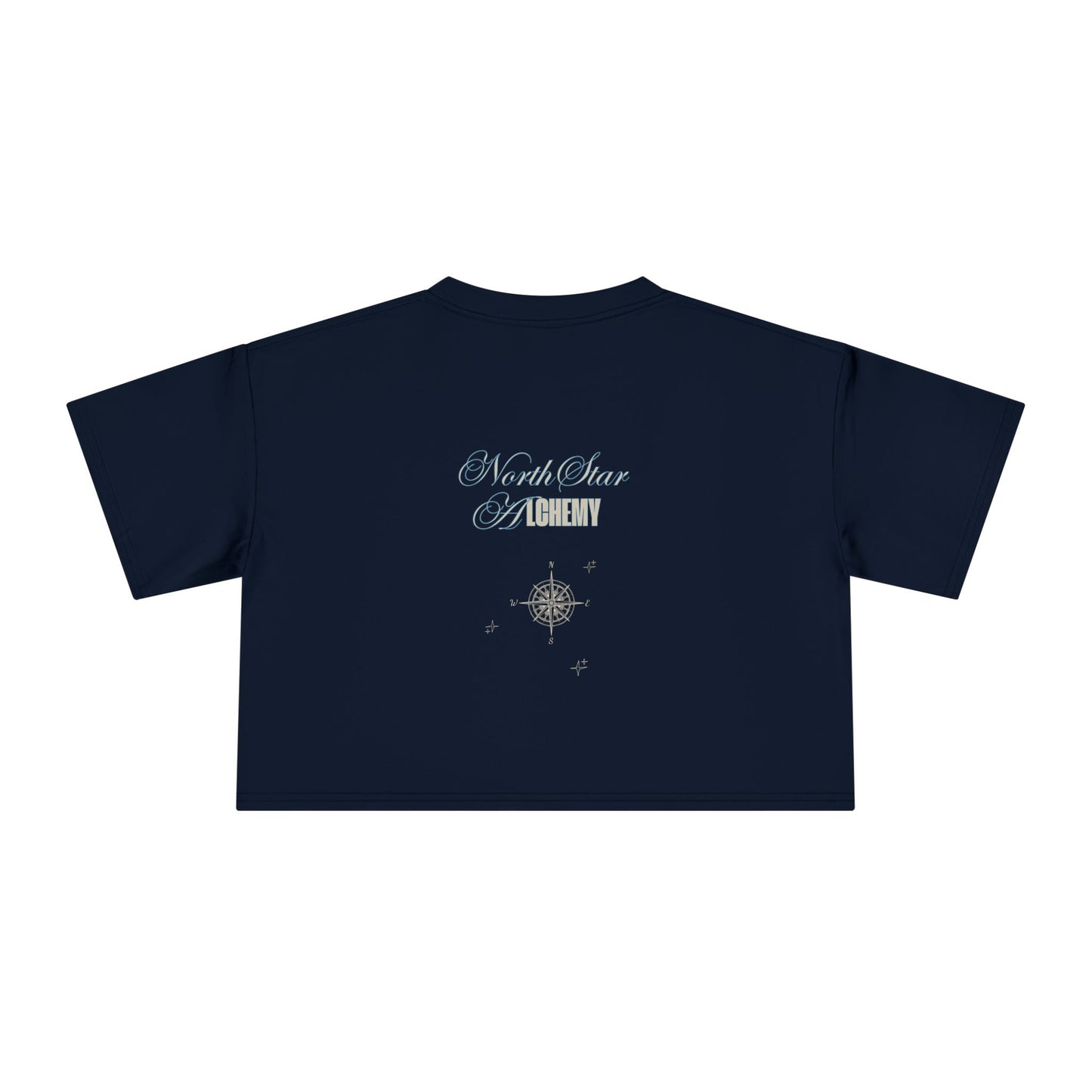 Crop Tee — 'Fuck Capitalism' Vintage Cocktail Graphic Women's Crop Tee