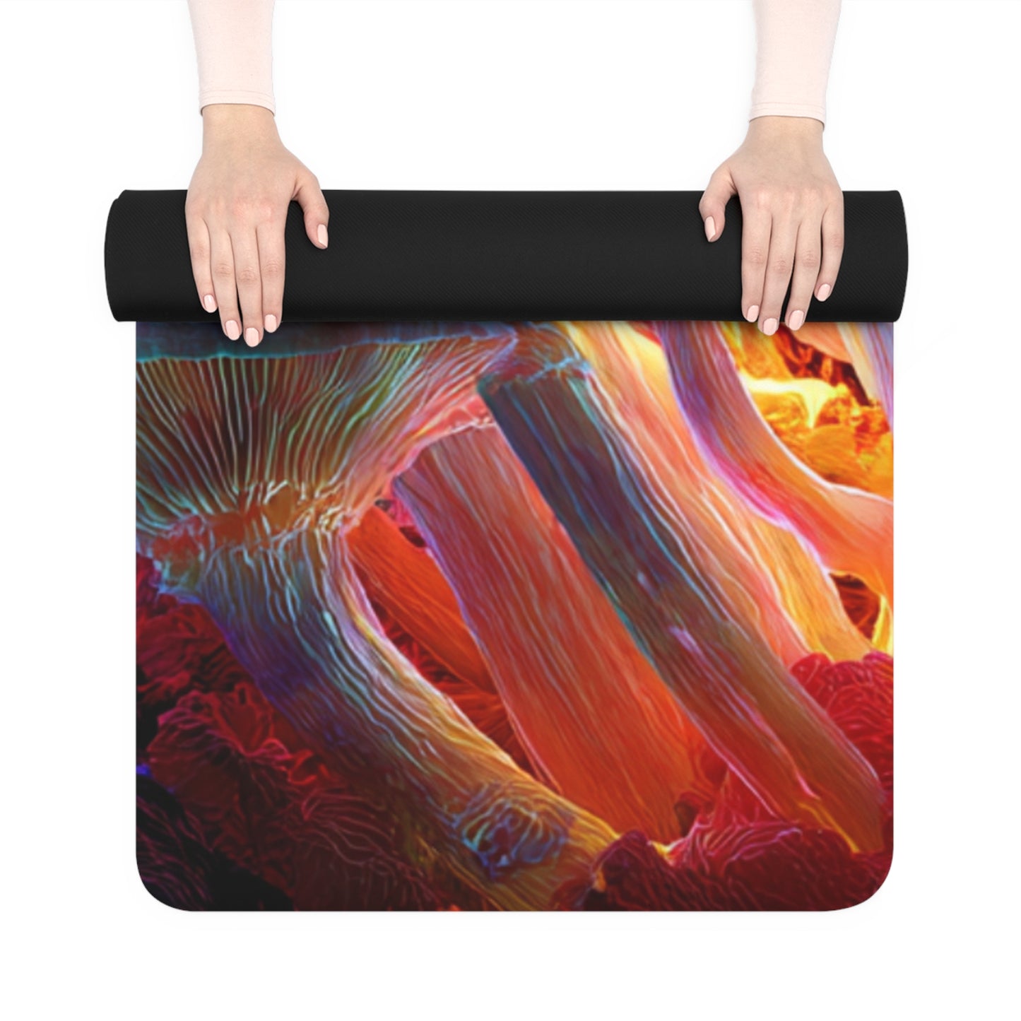 Mushy Mat Trippy Floral Rubber Yoga Mat