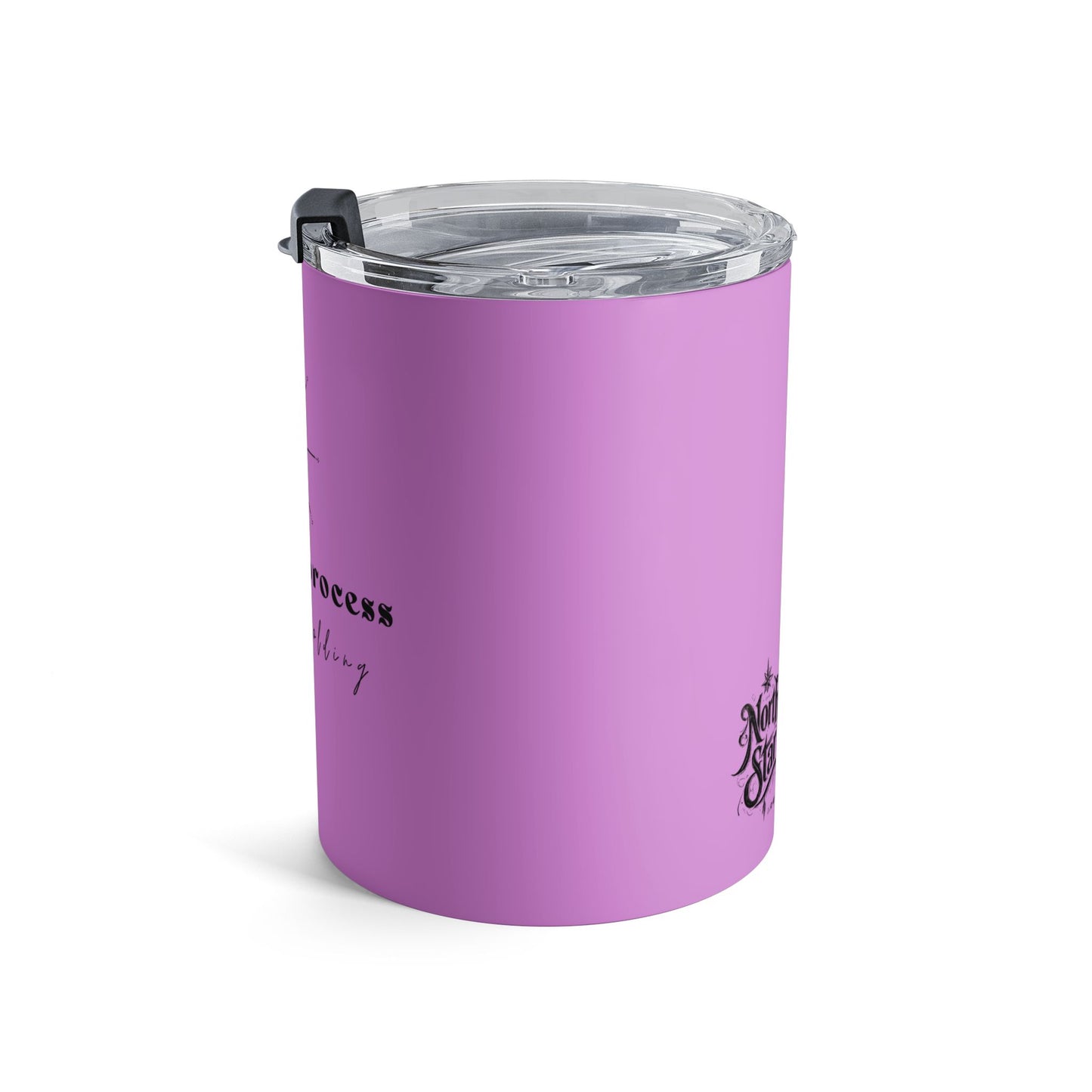 10oz Motivational Tumbler — "Trust the Process" Purple Insulated Cup