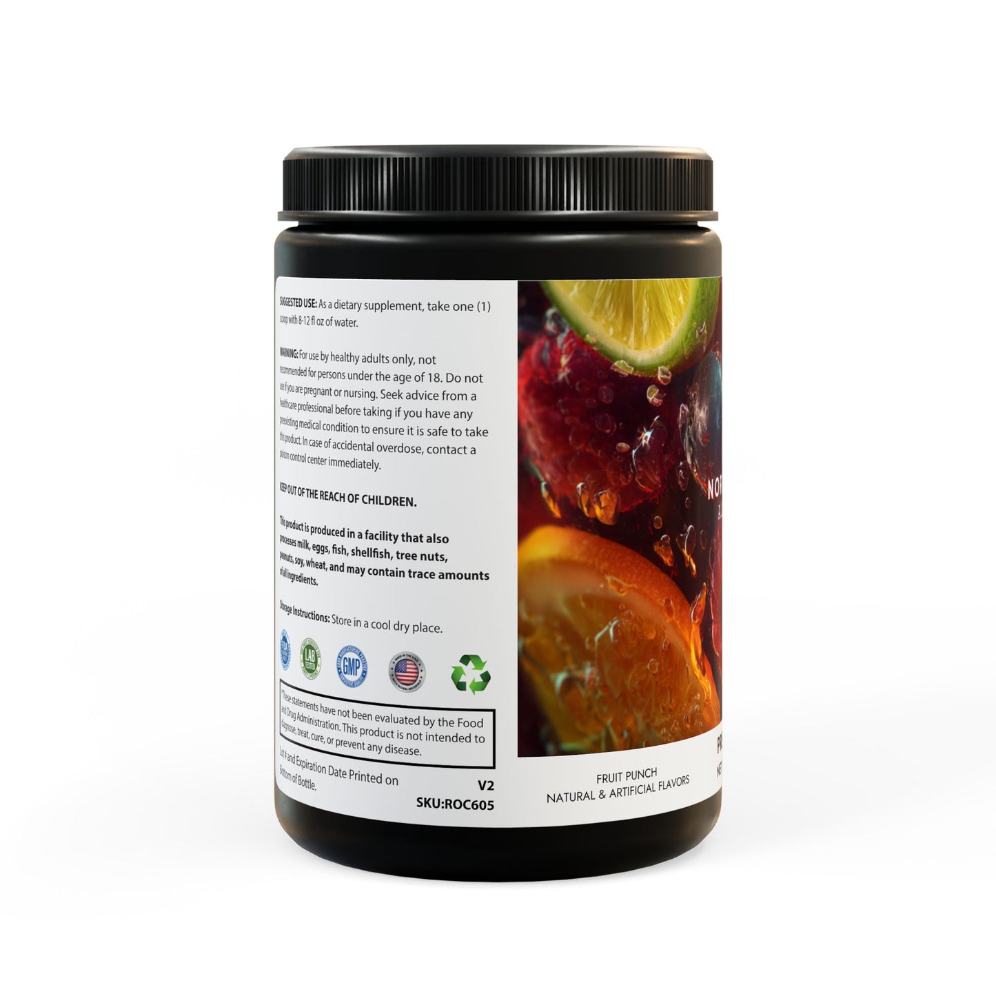Pre-Workout Supplement, Fruit Punch (204g, 7.1oz)
