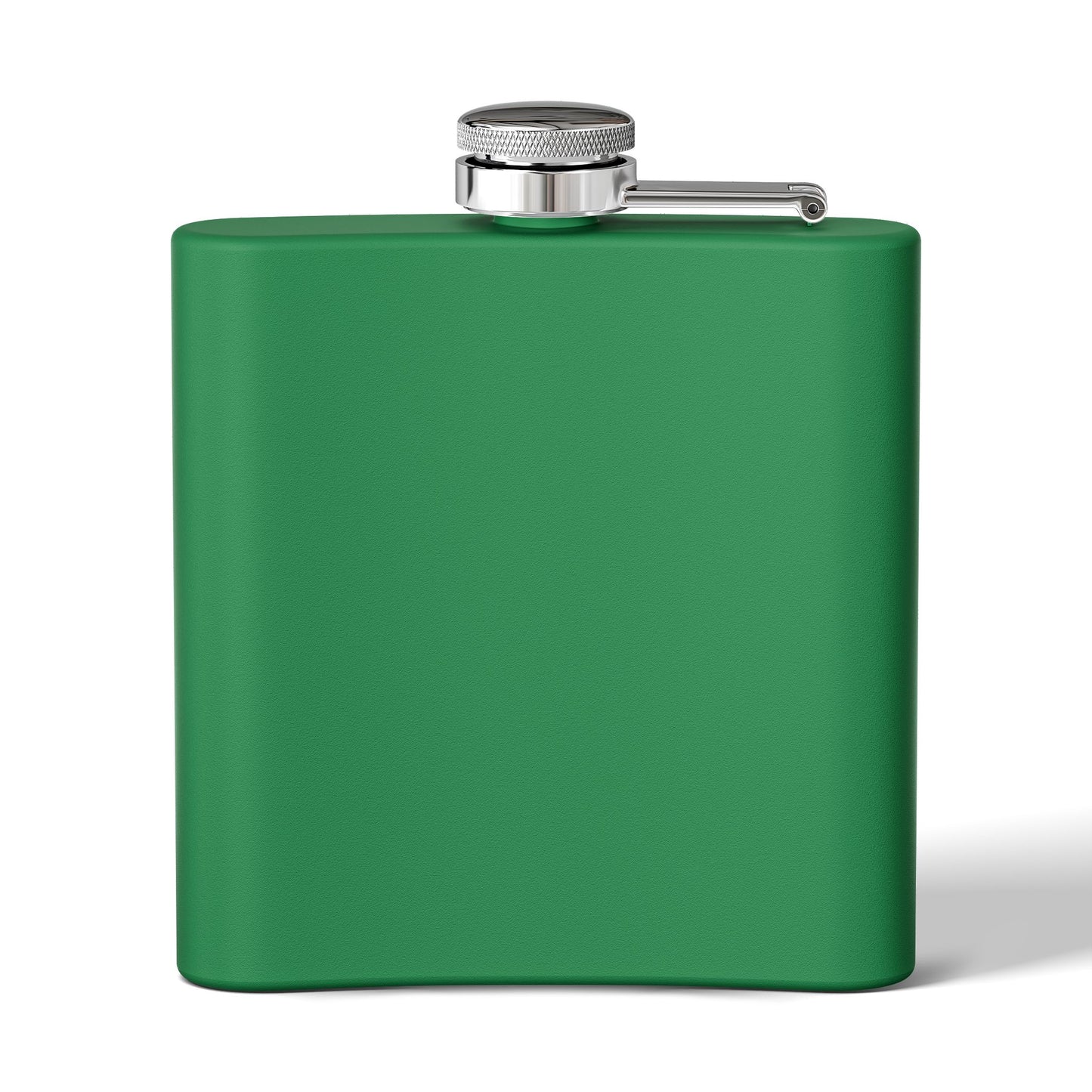 Aqua Stainless Steel Flask — "Northstar Alchemy" 6oz Hip Flask