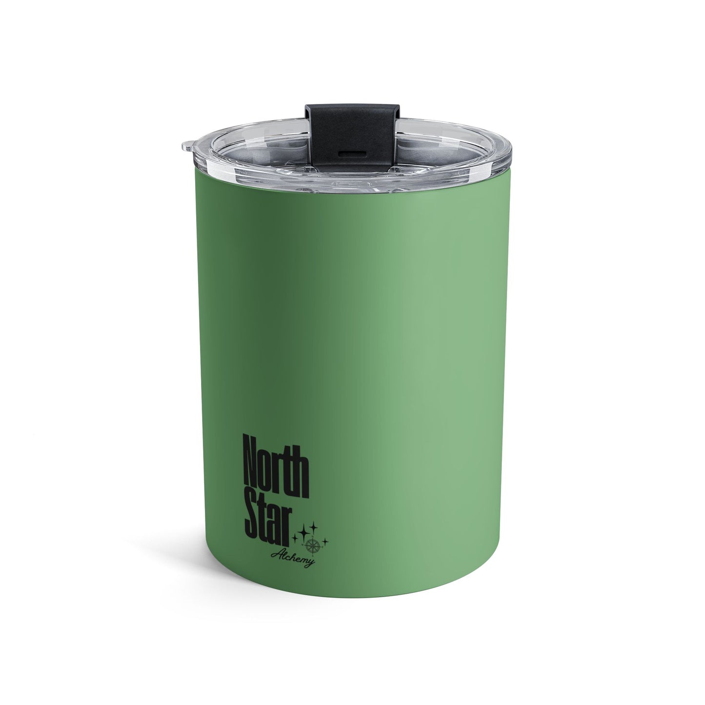 10oz Tumbler — "I Am Replenished As I Give" Green Stainless Travel Cup