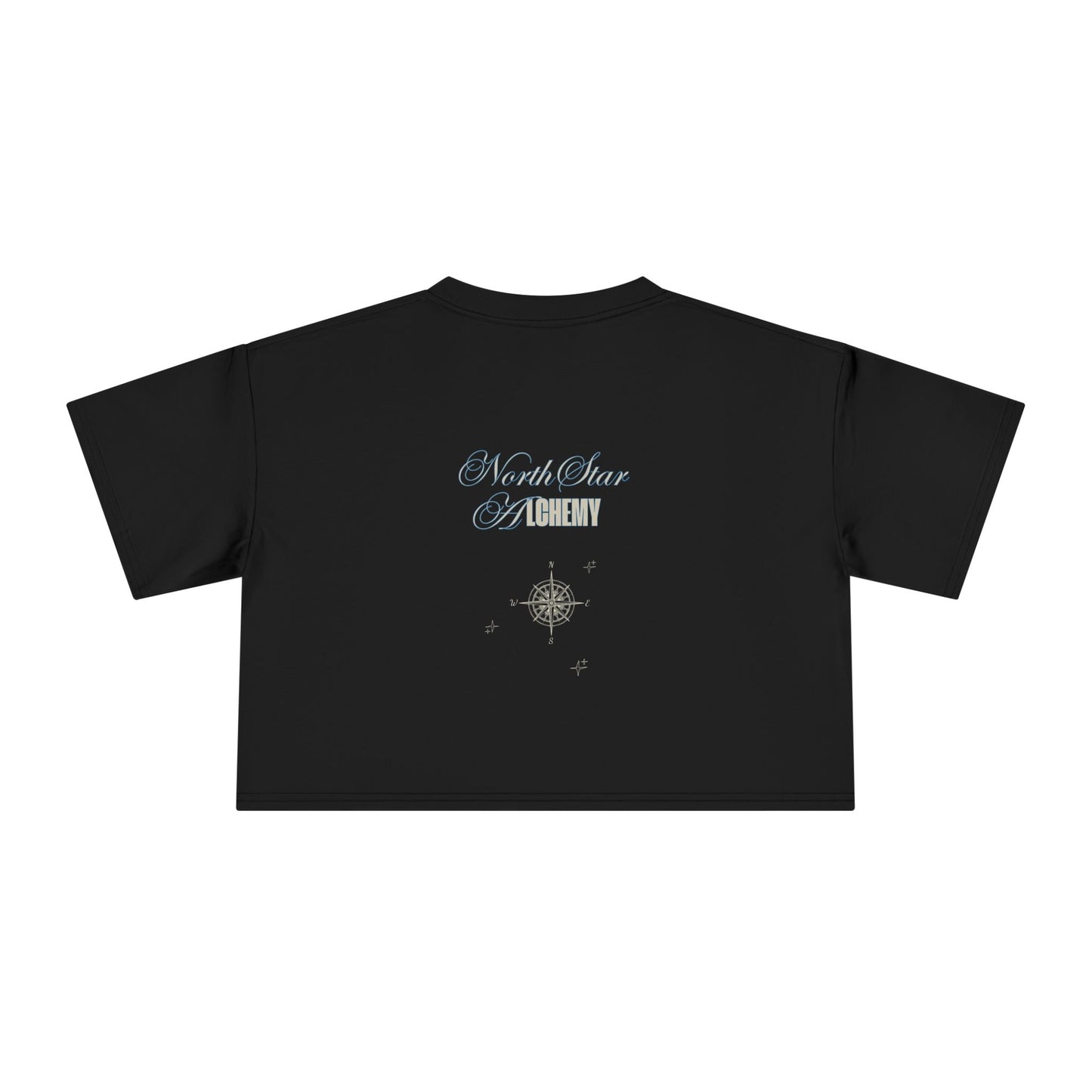 Crop Tee — 'Fuck Capitalism' Vintage Cocktail Graphic Women's Crop Tee