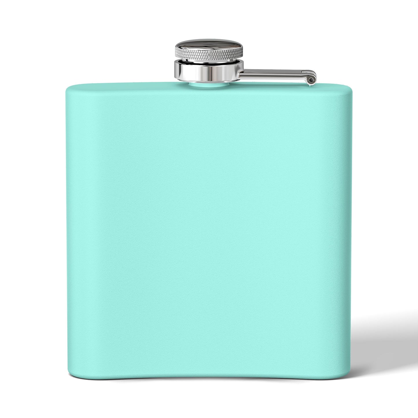 Aqua Stainless Steel Flask — "Northstar Alchemy" 6oz Hip Flask