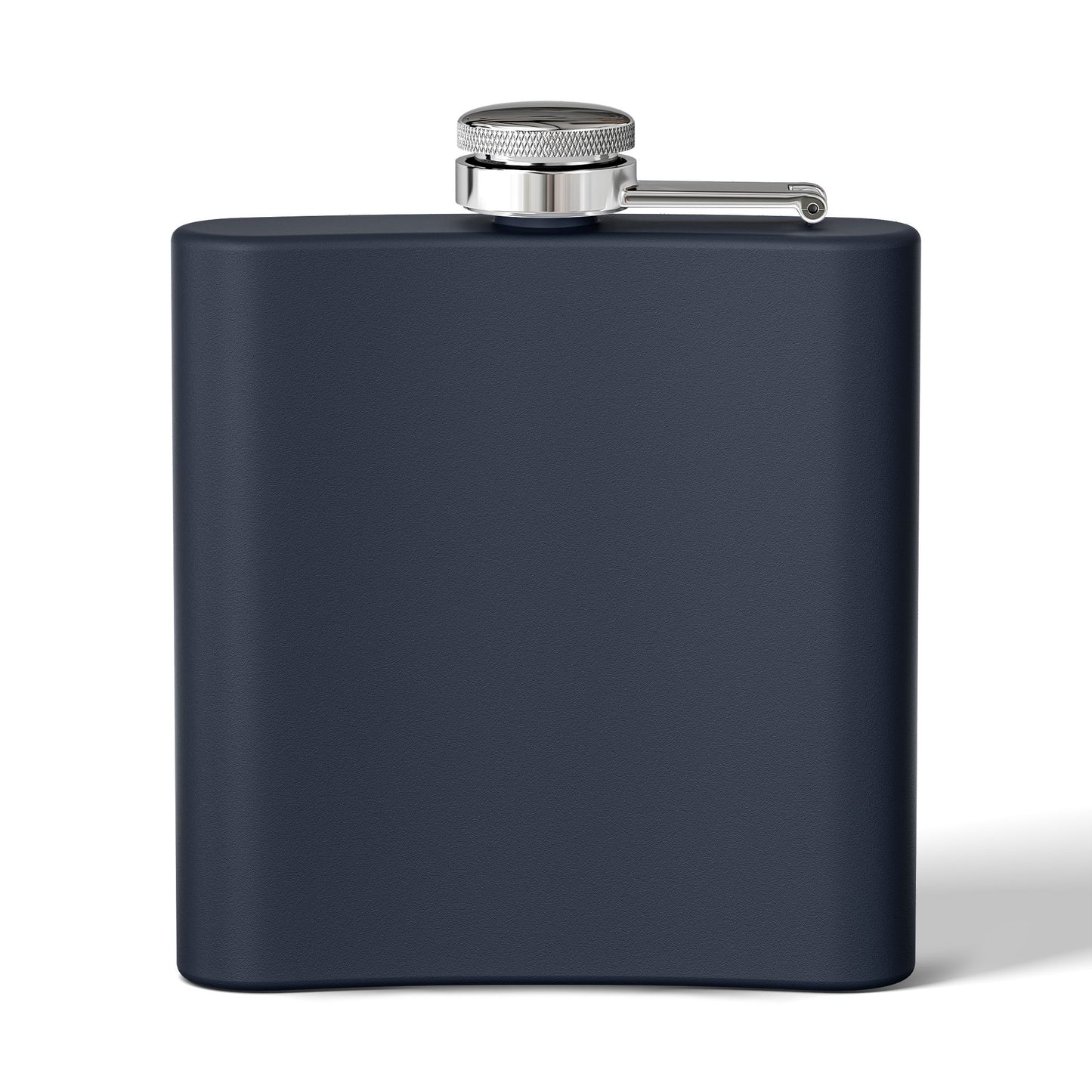 Aqua Stainless Steel Flask — "Northstar Alchemy" 6oz Hip Flask