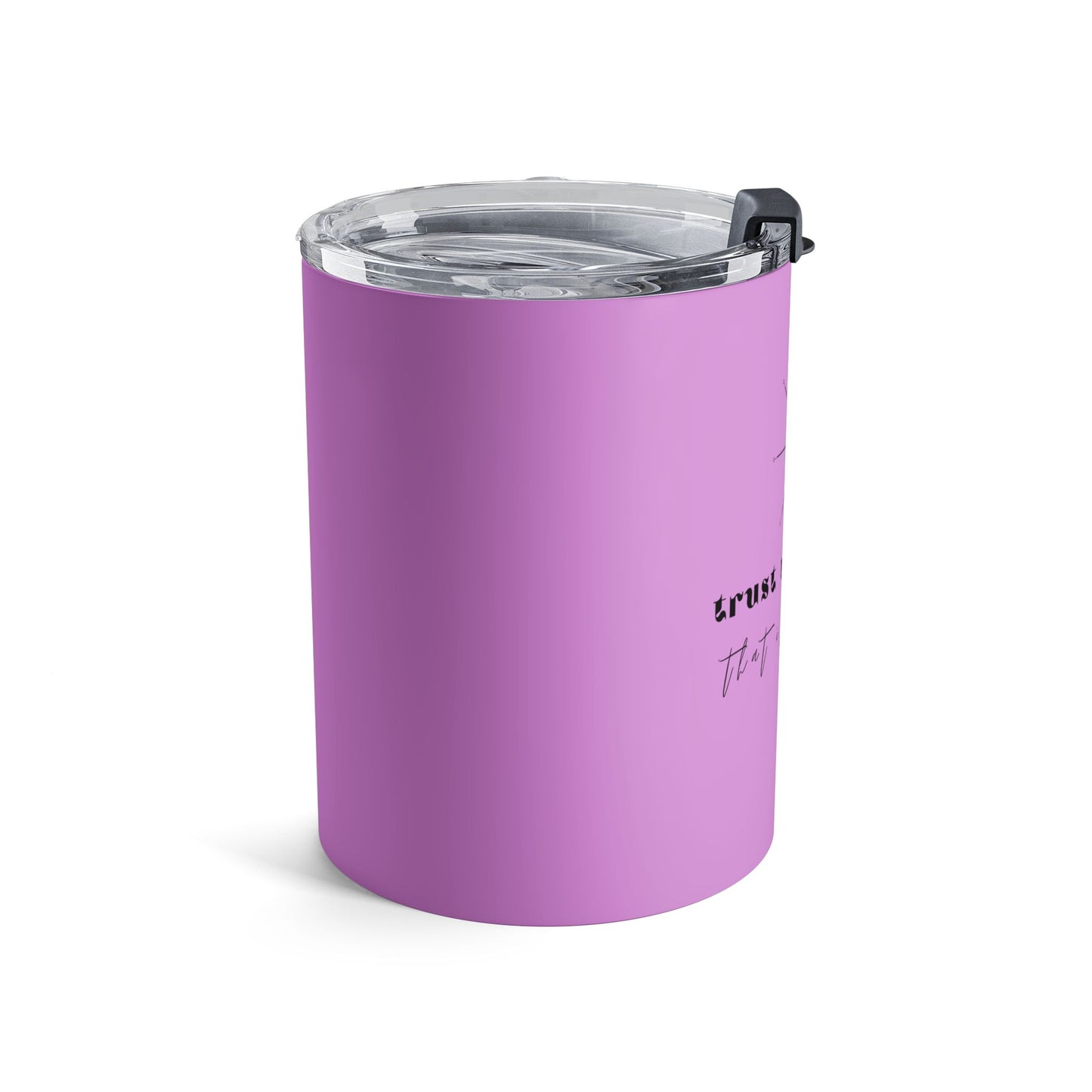 10oz Motivational Tumbler — "Trust the Process" Purple Insulated Cup