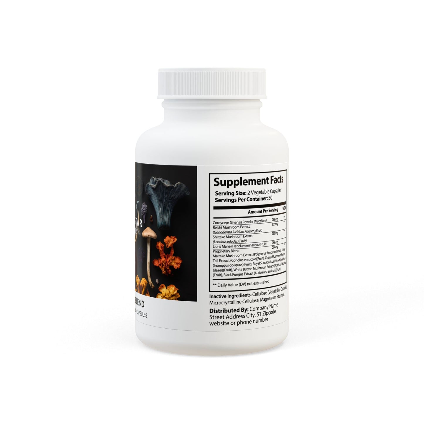 Mushroom Blend Supplement (60 Capsules)