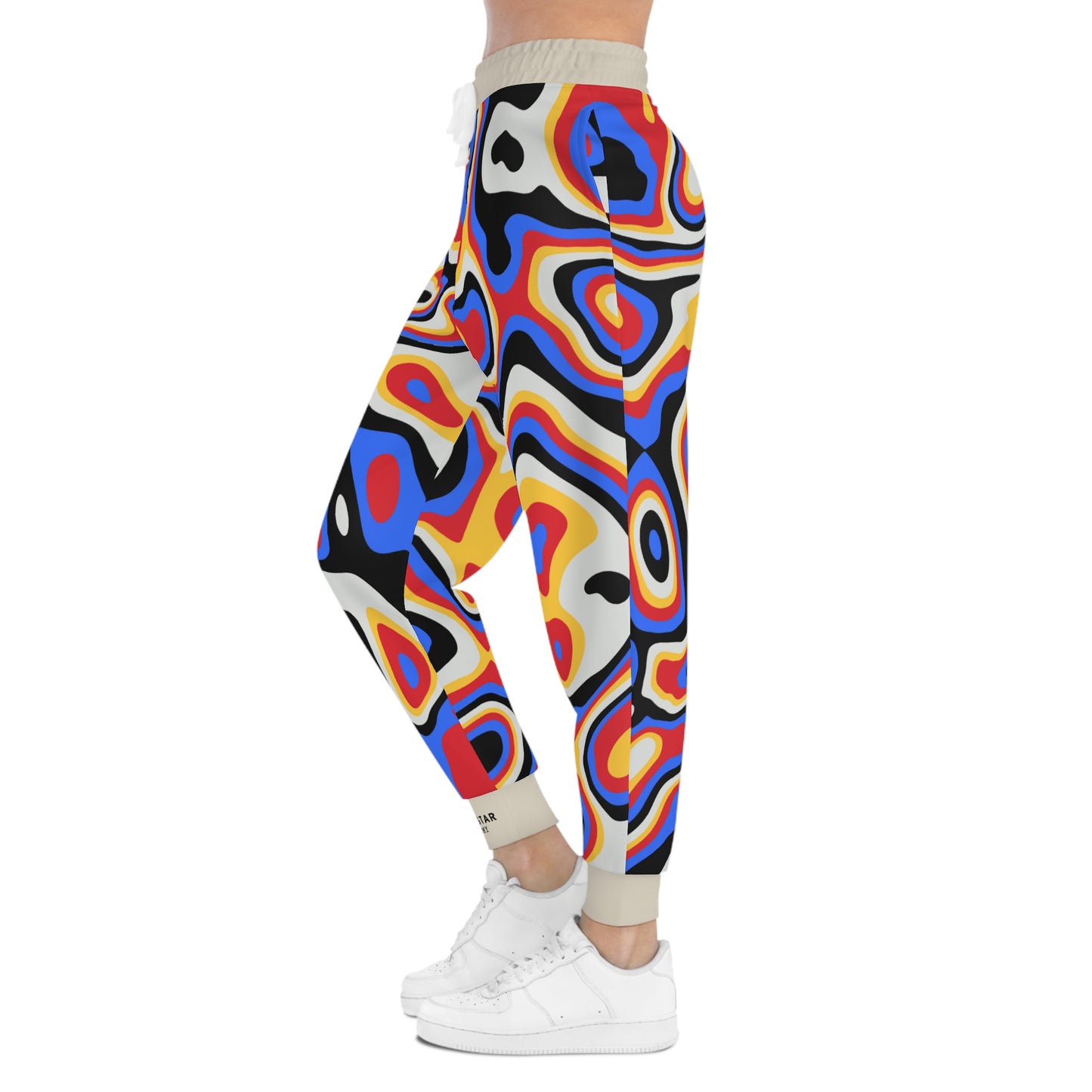 Abstract Colorwave Joggers – Bold Multicolor Athletic Pants