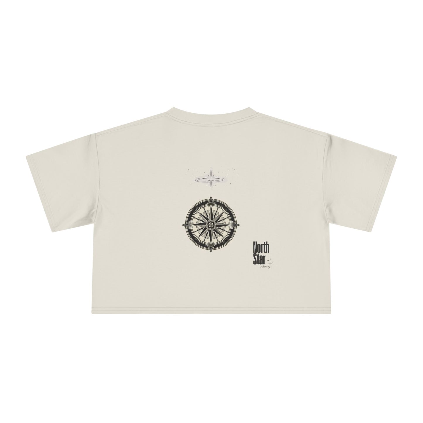 Crop Tee — "Rejection Is Redirection" Compass Graphic Inspirational Women’s Crop Tee